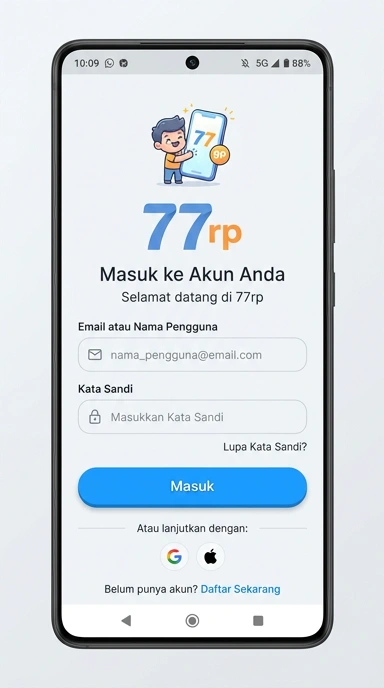 Masuk Akun 77rp untuk Pengguna Android