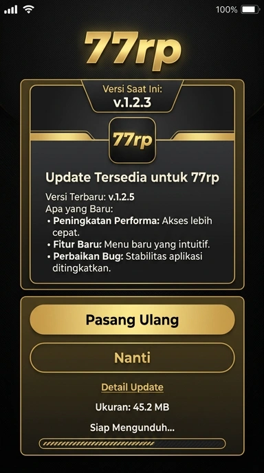 Riwayat Versi Aplikasi 77rp untuk Android