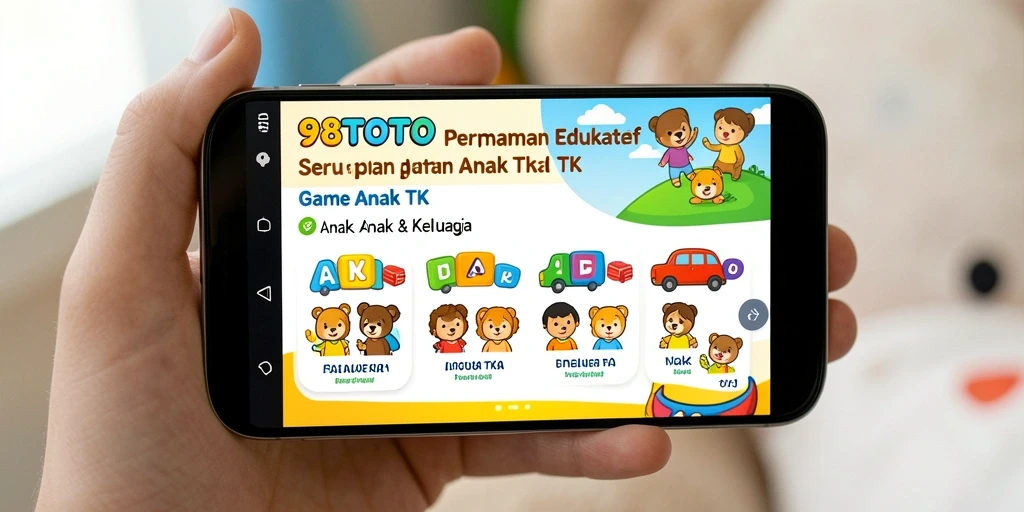 Tampilan antarmuka cerah dan ramah anak dari 98TOTO.