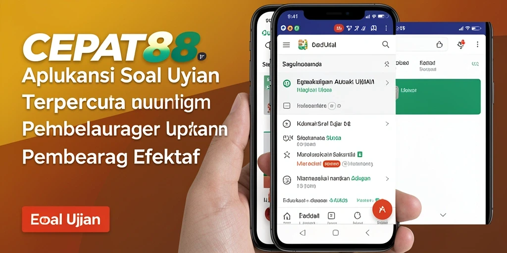 Tampilan antarmuka aplikasi CEPAT88 yang menarik dan interaktif.