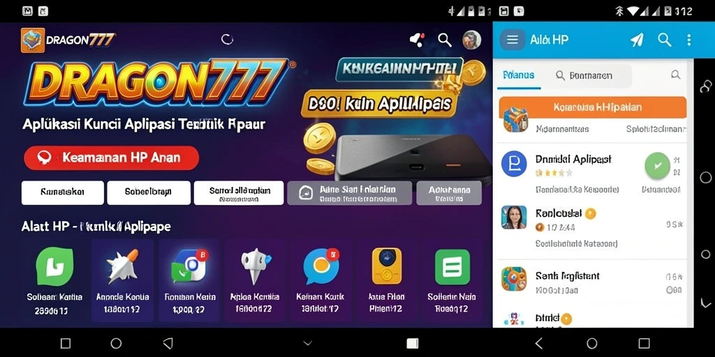 Antarmuka DRAGON777 menampilkan fungsi Kunci Aplikasi yang mudah digunakan.
