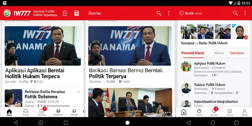 Tampilan antarmuka IW777 yang simpel dan intuitif.