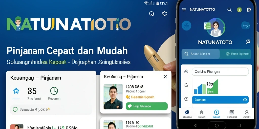 Antarmuka NATUNATOTO yang sederhana dan mudah digunakan untuk pengajuan Pinjaman.